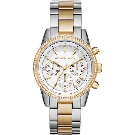 michael kors ritz two tone watch rose gold|Michael Kors rose gold watch.